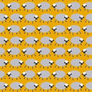 Grey Blacknose Sheep on Orange XS Patten 