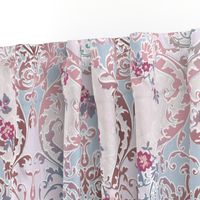 rococo scroll mauve