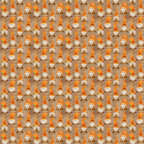 Jack-O-Lantern Pumpkin Gnomes on Burlap - extra small  scale