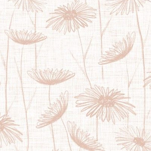 Everlasting Spring - Freehand Paper Daisies - Tan