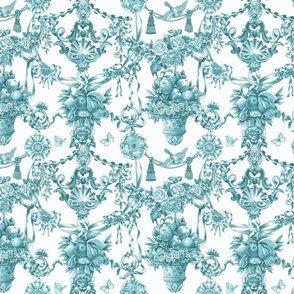 happy rococo monochrome turquoise50