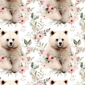 Bears and flowers