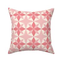 Pink star quilt