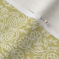 Batik Rococo Olive Yellow