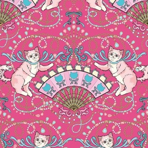 Rococo Kittens in Pink