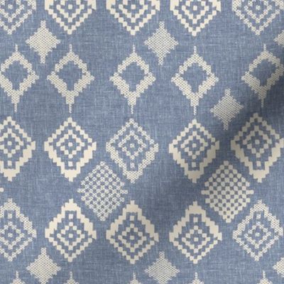 Boho Fair Isle Indigo Medium