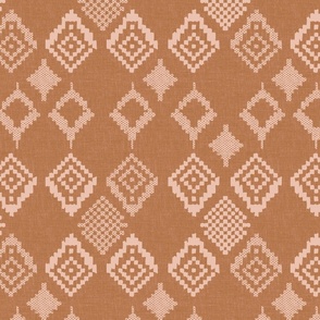 Boho Fair Isle Rust