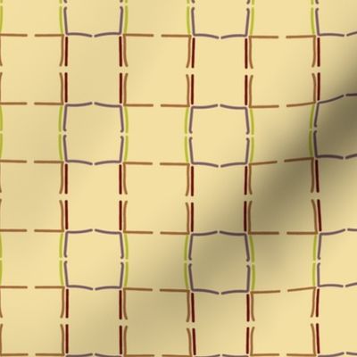 minimal abstract geometric linear plaid by rysunki_malunki