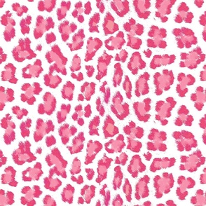 Fuchsia Leopard print cheetah print hot pink dark pink