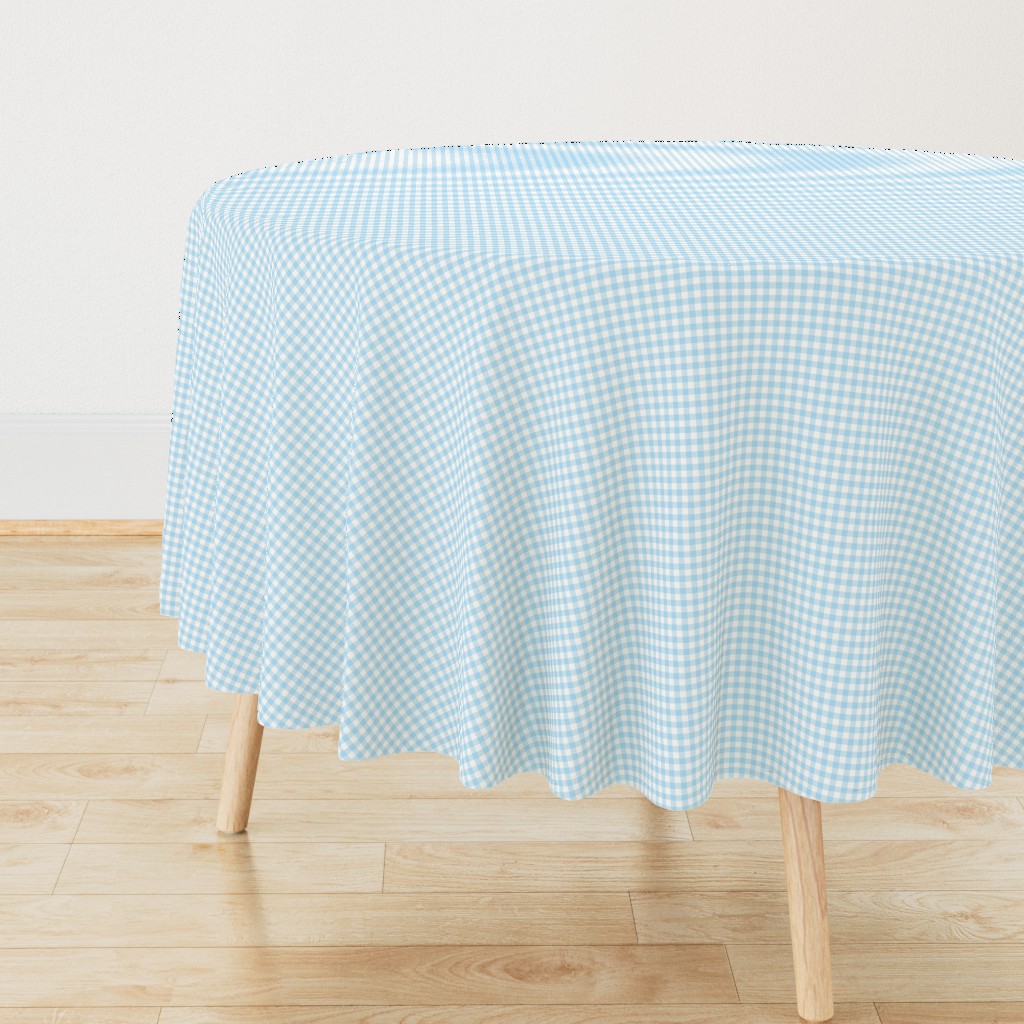 small baby blue gingham