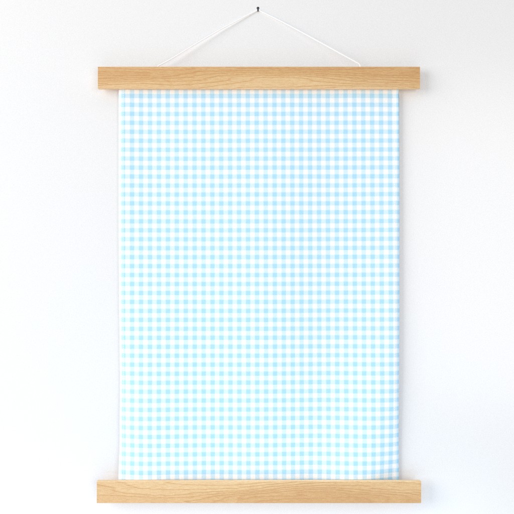 small baby blue gingham
