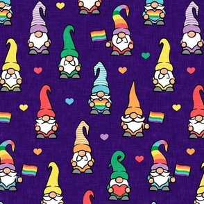 Pride Gnomes - Gay Pride Rainbow LGBTQ - purple - LAD21