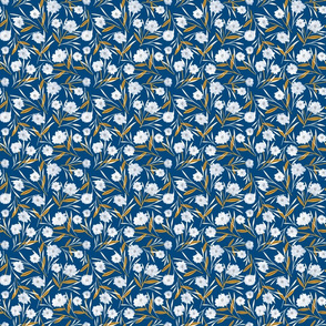 Liza floral (blue) (super small)