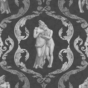 Rococo BW - Cupid and Psyche