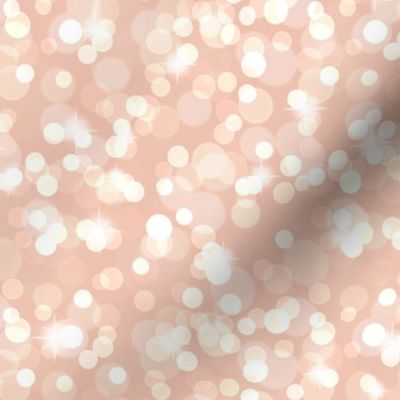 Sparkly Bokeh Pattern - Peach Blush Color