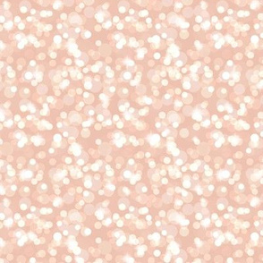Small Sparkly Bokeh Pattern - Peach Blush Color