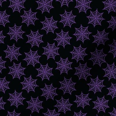 Pastel Goth Spider Web Purple -S