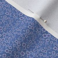 Ditsy Poppy Print in Neo Blue