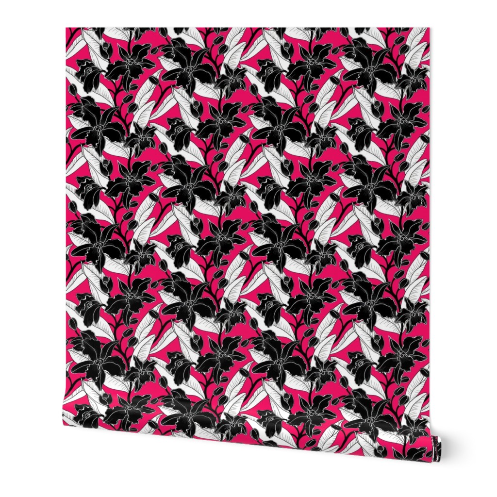 small-black white fuscia orchid 2020