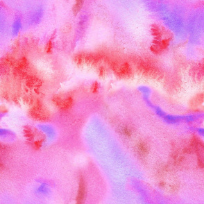 Abstract watercolour pattern in red and purple large print