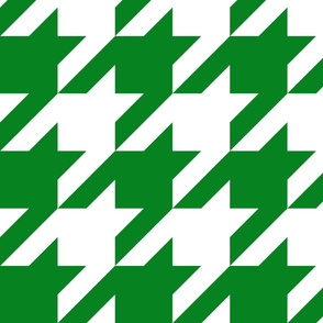 large green white houndstooth