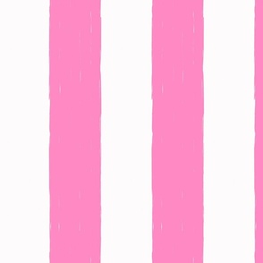 Custom Rustic Hibiscus Pink Awning Stripes