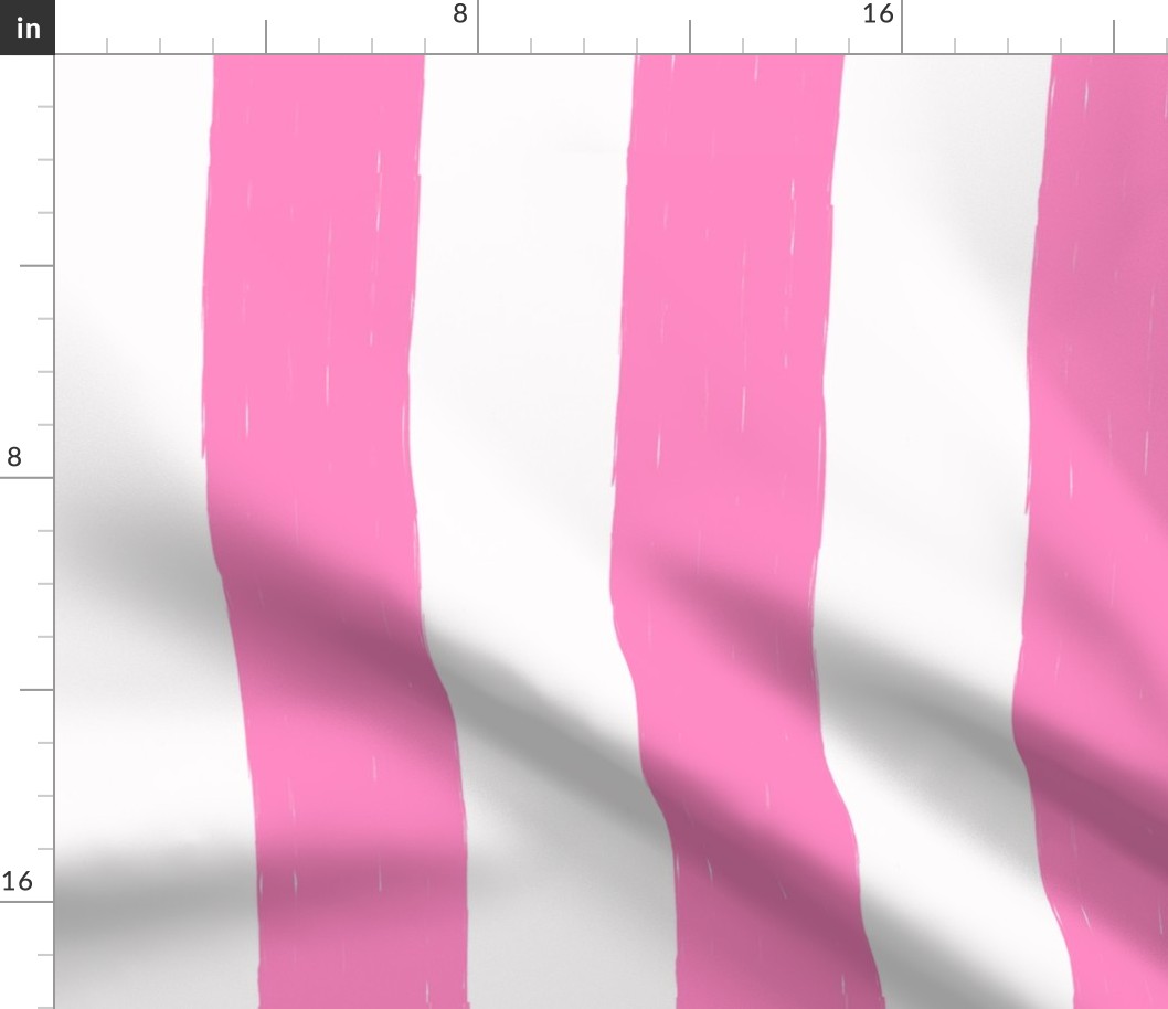 Custom Rustic Hibiscus Pink Awning Stripes