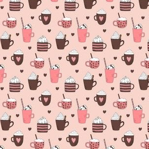 Cups of Cocoa in Pink mini