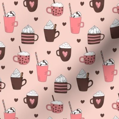 Cups of Cocoa in Pink