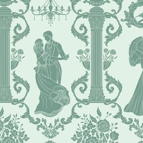 Regency Ball in Jade Green