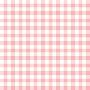 Pink and white ,  Gingham check,  small