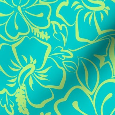 Surfs Up- Frangipani blue