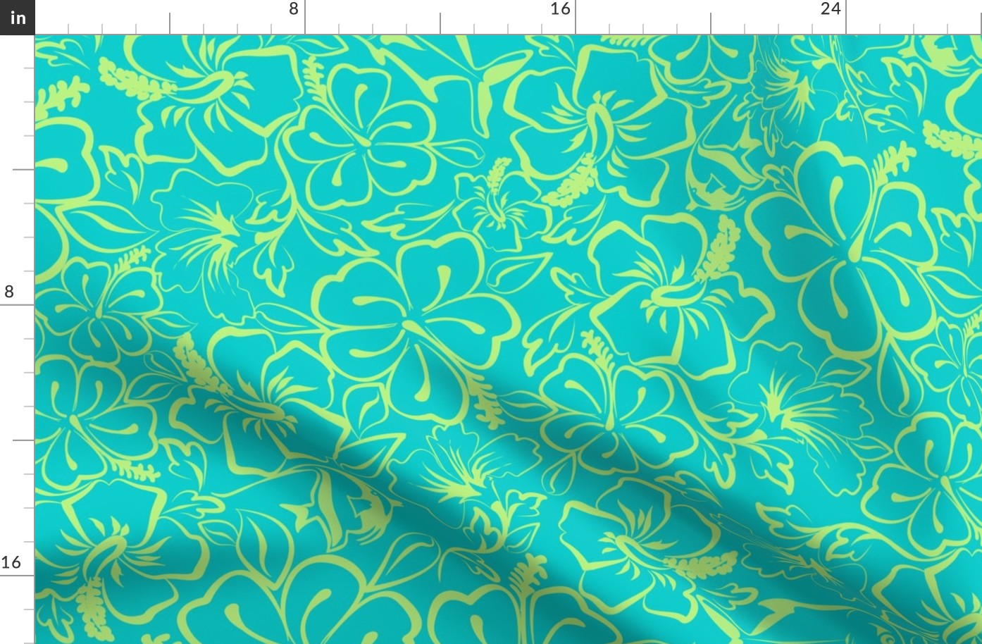 Surfs Up- Frangipani blue