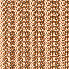 Brown Retro Circles Design