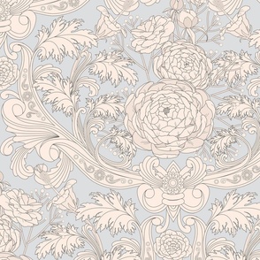 Peony Damask Rococo L