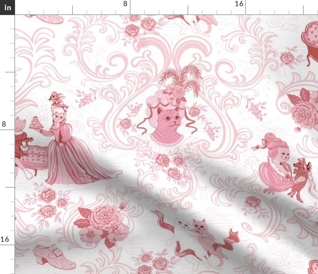 Rococo Cats Pink