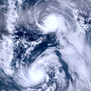 199-11  Hurricanes Iselle and Julio Approaching Hawaii