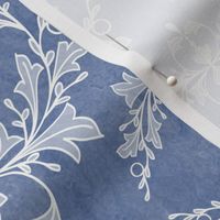 Large Dusty Blue Rococo