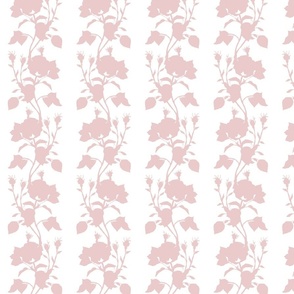 Pink Floral Silhouettes, Upward