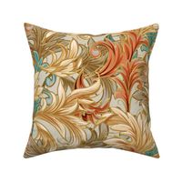 Rococo Bliss | Natural-Coral-Teal-Taupe