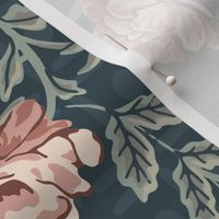 Rococo Roses - Large - Blue