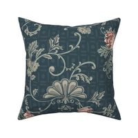Rococo Roses - Large - Blue