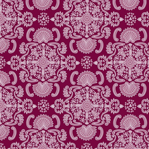 Rococo Filigree Motif // Plum