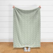 small scale - isabella floral - soft green
