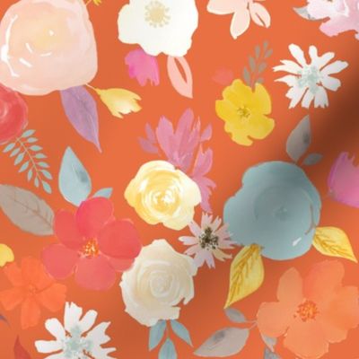 The Squad Floral // Orange