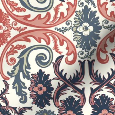 Rococo Ornamental 18th Century Vintage Pattern