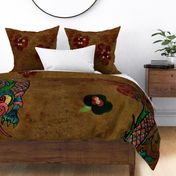 boho dragon Mural  56 x108