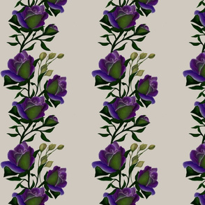 Twill Purple Roses