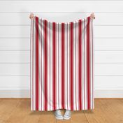 Cherry Orchard Red and White Vertical French Stripe