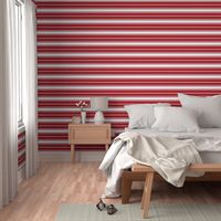 Cherry Orchard Red and White Horizontal French Stripe